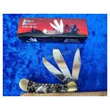 Cobra skin small saddle horn