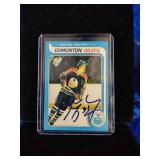 Wayne Gretzky rookie reprint with facsimile Auto