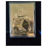 Tom glavine 22 karat gold plated card