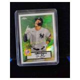 Aaron judge Topps Chrome Refractor card