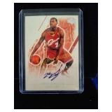 LeBron James rookie reprint with facsimile auto
