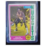 Vintage Ralph Simpson 1974 Topps card
