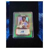 Jalen Hood schifino green prism autograph