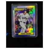 Shohei Ohtani silver holo throwback