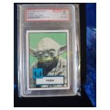 Graded Topps Yoda card