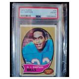 PSA Topps graded OJ Simpson vintage card