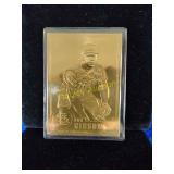 Bob Gibson 22 karat gold-plated card