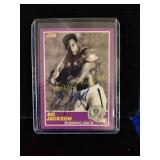 Bo Jackson purple score reprint Facsimile auto