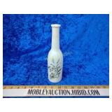 Very old Baby Rum barber bottle cracked but