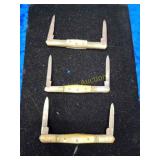 3 Vintage carnival knives