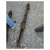 Antique cast iron fence post