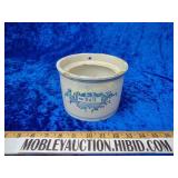 Antique salt crock went on the wall