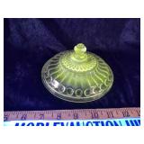 UV reactive glass lid small chip under on lid