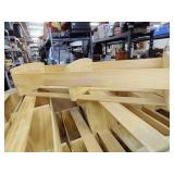 Box full of wooden CD holders