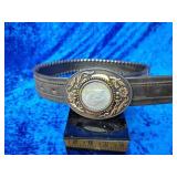 Eisenhower belt buckle with a nice leather belt