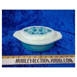 Vintage Pyrex blue horizon 043 oval cover