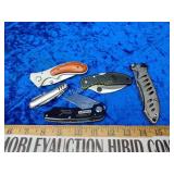 5x pocket knives and more