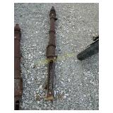 Antique cast iron fence post