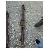 Antique cast iron fence post