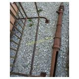 Antique cast iron fence post