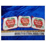 Vintage Dutch Apple ice cream advertising pot