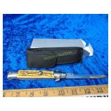 Push button Stella knife marked Italy