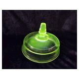 UV reactive glass lid small chip under side if