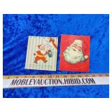Vintage Christmas cardboard dime inserts