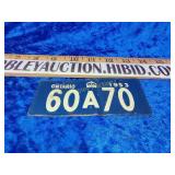 Wheaties cereal handout mini metal license plate