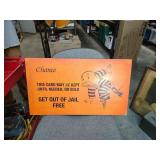 Large Monopoly chance card decor