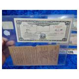 Extremely rare 1952 postal savings bonds