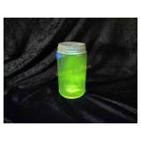 Antique uranium ball jar glows good
