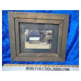 Old Mail Pouch photo framed