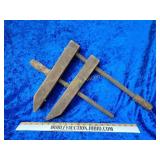 Antique wooden clamp