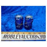 Westmoreland Blue Glass salt & pepper shakers