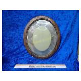 Antique oval frame with curved glass NO SHIPPING