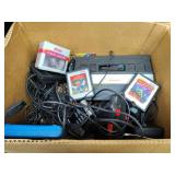 Atari game system games controllers power adapter