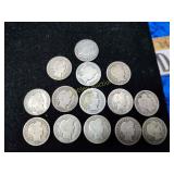 14 barber silver dimes