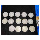 14 barber silver dimes
