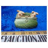 Ceramic piggy bank pouch