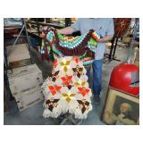 Two hand sewn afgans