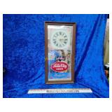 Beautiful vintage fall city beer clock mirror No