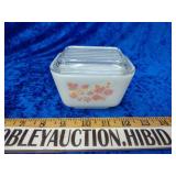 Vintage 1950s pink gooseberry Pyrex