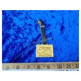 Old pocket watch fob steam tractor