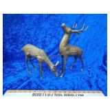 Large set of brass deers