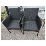 2 outdoor chairs