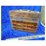 Magnum tackle box with rubber worms