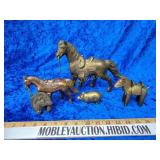 Brass horses & more