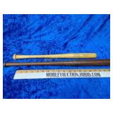 2 Vintage mini bats