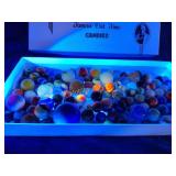Marbles some are UV reactive